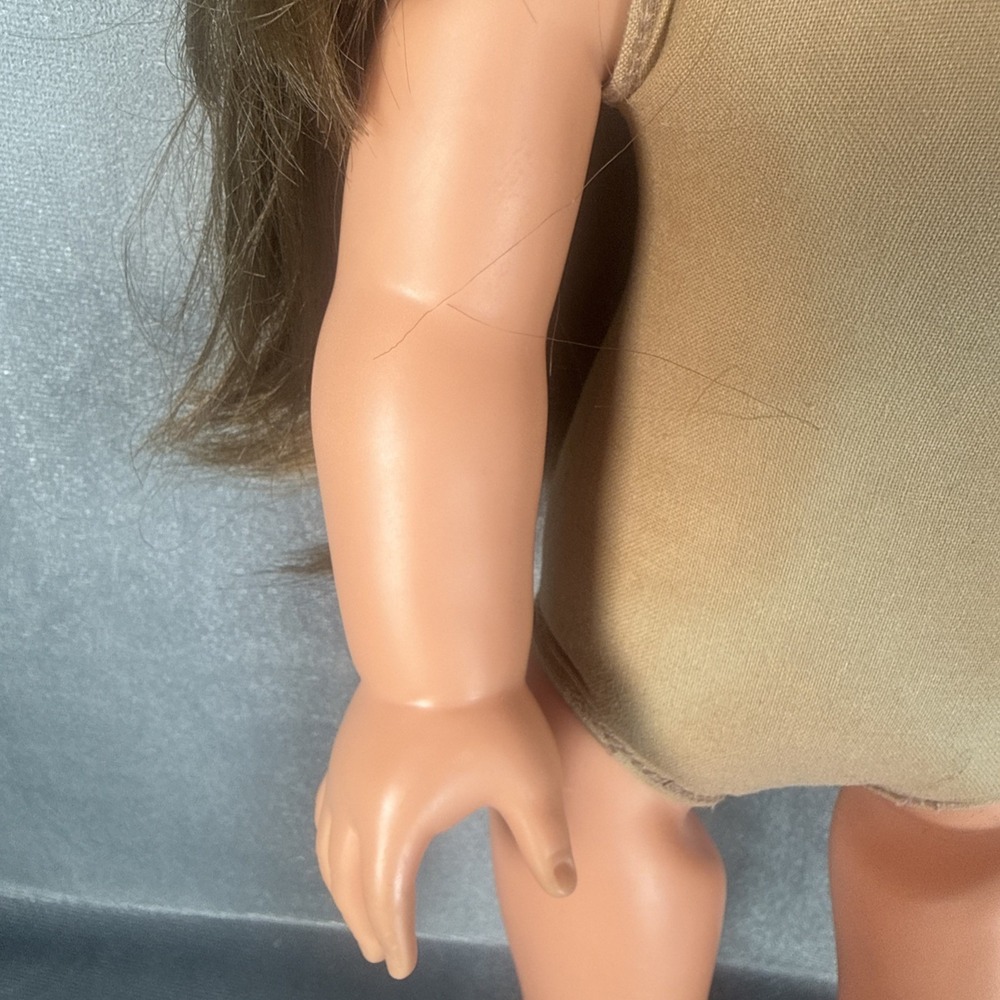 Götz 18" Doll Brunette Hair Brown Eyes Rooted Hair Soft Body Vinyl - Picture 8 of 16